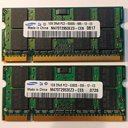 Samsung ram 2gb ddr2 - ram, (2x1gb)