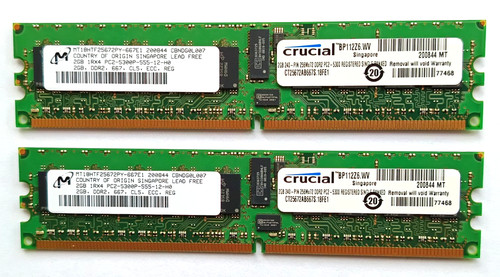 4gb ram kit micron - 2x, 1rx4