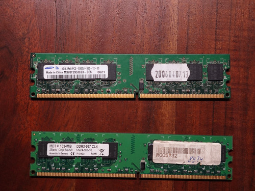 2gb ddr2 ram set 1gb - 2gb,