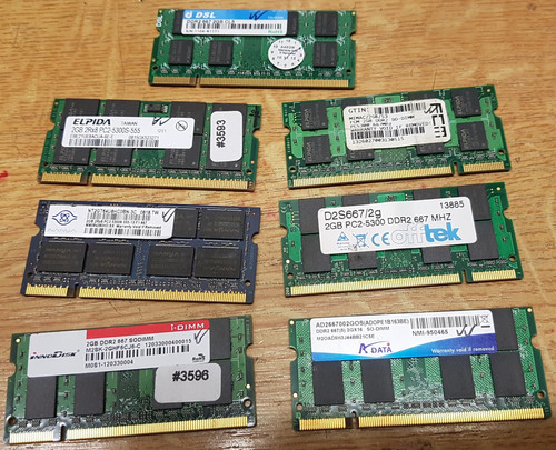 Notebooks ram ddr2 - gb,