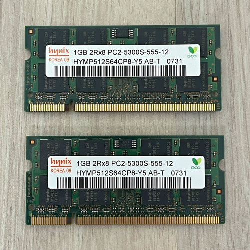 Hynix ddr2 dimm ram 2x1gb - so-dimm,