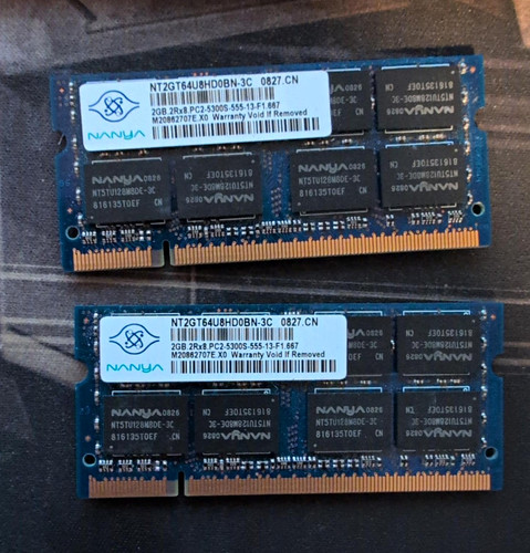 2gb nanya ddr2 ram - 2x,